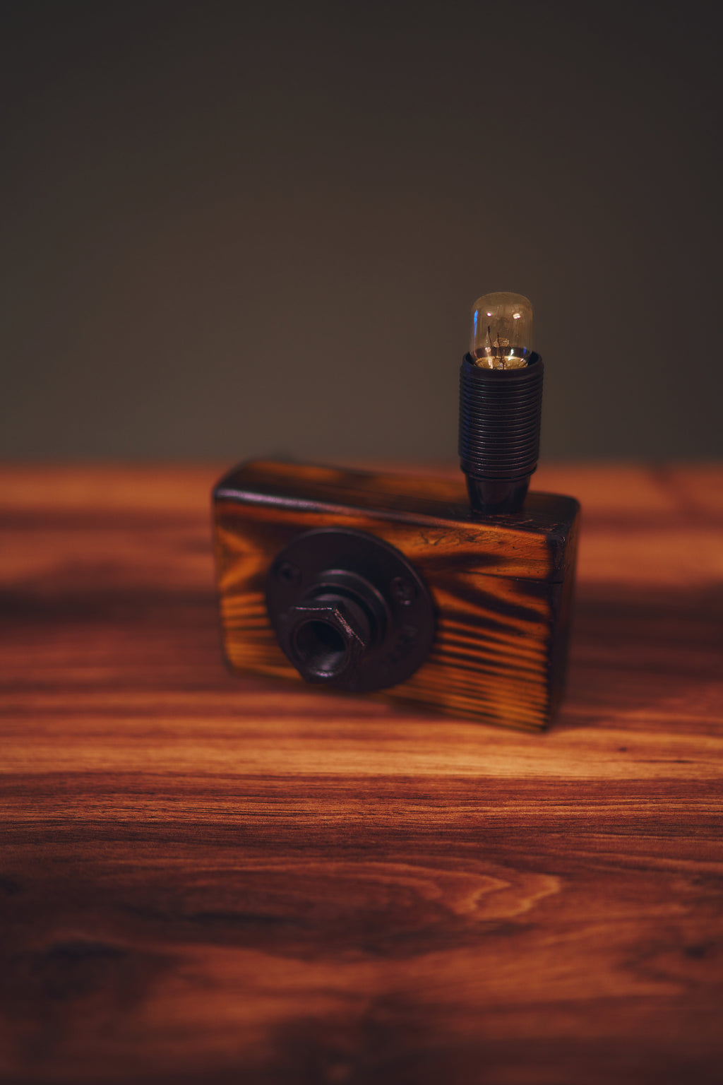 Vintage Kamera Masa Lambası